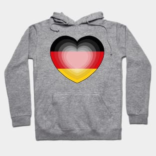 Heart Love Flag of Germany Hoodie